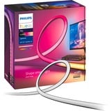 Philips Hue Play gradient lightstrip til PC, LED Strip Sort/Hvid, Philips Play gradient lightstrip til PC, Intelligent strimmellys, Bluetooth/Zigbee, Sort, Hvid, LED, Silikone, Ikke-udskiftelig pære(r)