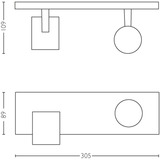 Philips Hue White Ambiance Runner Dobbeltspot, LED lys Hvid