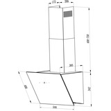 Respekta CH 24060 SAM, Emhætte Sort