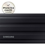 SAMSUNG MU-PE1T0S 1 TB USB Type-C 3.2 Gen 2 (3.1 Gen 2) Sort, Solid state-drev Sort, 1 TB, USB Type-C, 3.2 Gen 2 (3.1 Gen 2), 1050 MB/s, Beskyttelse af adgangskode, Sort