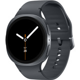 Samsung Galaxy Watch 8 3,81 cm (1.5") AMOLED 44 mm Digital 480 x 480 pixel Berøringsskærm Grafit Wi-Fi GPS (satellit), SmartWatch mørk grå, 3,81 cm (1.5"), AMOLED, Berøringsskærm, 32 GB, GPS (satellit), 34 g