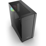 Sharkoon S25-W2 ARGB, Towerkabinet Sort