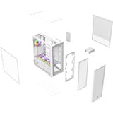 Thermaltake S380 TG ARGB, Towerkabinet Hvid