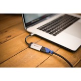 Verbatim 49143 videokabel adapter 0,1 m USB Type-C HDMI Sort, Sølv Sølv/Sort, 0,1 m, USB Type-C, HDMI, Hanstik, Hunstik, Lige