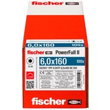 fischer Træskrue PowerFull II 6,0x160 ZK TX VG 