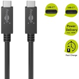 goobay 49254 USB-kabel 1 m USB 3.2 Gen 2 (3.1 Gen 2) USB C Sort Sort, 1 m, USB C, USB C, USB 3.2 Gen 2 (3.1 Gen 2), 20000 Mbit/s, Sort