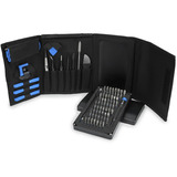 iFixit EU145307-4 reparationsværktøj til elektronisk enhed, Værktøjssæt Sort/Blå, Værktøjssæt, Universel, Åbning pick, Skruetrækker, Spudger, Sugekop, Pincet, Sort, Blå, Rustfrit stål, Flad, Sikkerhed Torx, Skruenøgle, Torx, 3 pincetter