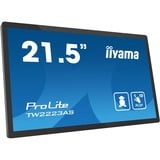 iiyama TW2223AS-B2 computerskærm 54,6 cm (21.5") 1920 x 1080 pixel Fuld HD Berøringsskærm Sort, Offentlig visning Sort (mat), 54,6 cm (21.5"), 1920 x 1080 pixel, Fuld HD, 18 ms, Sort
