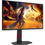 AOC Q25G4SR, Gaming Skærm Sort/Rød