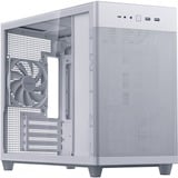 ASUS PRIME AP201 CASE TG WHITE Mini Tower Hvid, Towerkabinet Hvid, Mini Tower, PC, Hvid, micro ATX, Mini-ITX, 17 cm, 33,8 cm