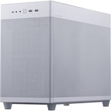 ASUS PRIME AP201 CASE TG WHITE Mini Tower Hvid, Towerkabinet Hvid, Mini Tower, PC, Hvid, micro ATX, Mini-ITX, 17 cm, 33,8 cm