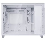 ASUS PRIME AP201 CASE TG WHITE Mini Tower Hvid, Towerkabinet Hvid, Mini Tower, PC, Hvid, micro ATX, Mini-ITX, 17 cm, 33,8 cm