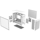 ASUS PRIME AP201 CASE TG WHITE Mini Tower Hvid, Towerkabinet Hvid, Mini Tower, PC, Hvid, micro ATX, Mini-ITX, 17 cm, 33,8 cm