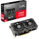ASUS Radeon RX 7600 DUAL EVO OC, Grafikkort Sort