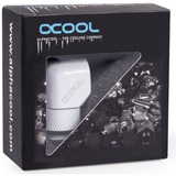 Alphacool 17485 Computerkølesystem, dele og tilbehør Monteringssæt, Forbindelse Hvid, Monteringssæt, Messing, Hvid, 1/4", Hanstik, Hunstik