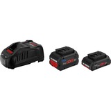Bosch 1600A0214A Werkzeug-Akku 18 V 8.0 Ah Batteri- og opladersæt Sort, Batteri- og opladersæt, Lithium-Ion (Li-Ion), 5,5 At, 18 V, Bosch, Sort, Rød