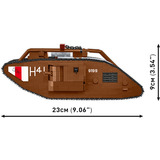 COBI Mark V (Male) no 9199, Bygge legetøj 