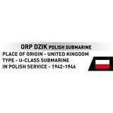 COBI ORP Dzik Polish Submarine, Bygge legetøj 