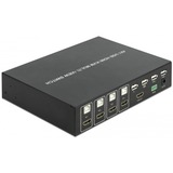 DeLOCK 11488 video-switch HDMI, KVM-switchen HDMI, Sort, Metal, 60 Hz, 1280 x 720 (HD 720),1920 x 1080 (HD 1080), 2,25 Gbit/sek.