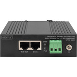 Digitus Gigabit Ethernet PoE-injektor, industriel, PoE injektor Sort