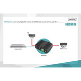 Digitus Gigabit Ethernet PoE-injektor, industriel, PoE injektor Sort
