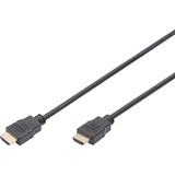 Digitus HDMI High Speed tilslutningskabel, med Ethernet, Full HD 1080i/p Sort