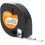 Dymo LetraTag strygeetiketter til stof | Original | 12 mm x 2 m rulle | Sort tekst på hvid baggrund | Strygeetiketter til tøj, ideelle til uniformer/børnetøj | Til LetraTag-printere, Tape ideelle til uniformer/børnetøj | Til LetraTag-printere, Sort på hvid, Nylon, Belgien, DYMO, LetraTag 100T, LetraTag 100H, 1,2 cm