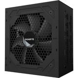 GIGABYTE UD850GM enhed til strømforsyning 850 W 20+4 pin ATX ATX Sort, PC strømforsyning Sort, 850 W, 100 - 240 V, 50/60 Hz, 12 A, 6 A, Aktiv