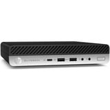 HP Elitedesk 800 G5 DM Renoveret, Mini-PC Sort/Sølv