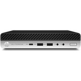 HP Elitedesk 800 G5 DM Renoveret, Mini-PC Sort/Sølv