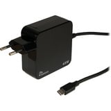 Inter-Tech 88882222, PD-2065, Oplader Sort