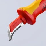 KNIPEX 98 55 SB, Kniv Rød/Gul