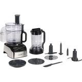 Kenwood MultiPro OneTouch foodprocessor 1000 W 3 L Sort, Rustfrit stål Indbyggede vægte Sølv/Sort, 3 L, Sort, Rustfrit stål, Knapper, 1,5 L, Plast, Plast