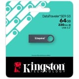 Kingston KE-U2X64-1AC, USB-stik mørk grå