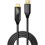 Lindy 40932 videokabel adapter 3 m DisplayPort HDMI Sort Sort, 3 m, DisplayPort, HDMI, Hanstik, Hanstik, Lige