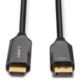 Lindy 40932 videokabel adapter 3 m DisplayPort HDMI Sort Sort, 3 m, DisplayPort, HDMI, Hanstik, Hanstik, Lige