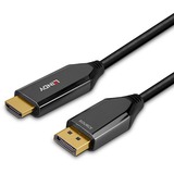 Lindy 40932 videokabel adapter 3 m DisplayPort HDMI Sort Sort, 3 m, DisplayPort, HDMI, Hanstik, Hanstik, Lige