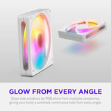 NZXT F120 RGB, Sag fan Hvid