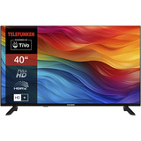 Telefunken D40F751X7CW, LED-tv Sort