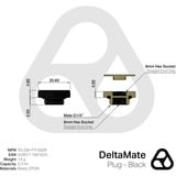 Thermal Grizzly DeltaMate Plug, Forbindelse Sort