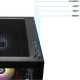Thermaltake PC-000109-DE, Gaming PC Sort/gennemsigtig