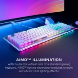 Turtle Beach Vulcan II Max tastatur Spil USB Tysk Hvid, Gaming-tastatur Hvid/gennemsigtig, DE-layout, TITAN II Optisk Rød, Fuld størrelse (100 %), Ledningsført, USB, Optomekanisk nøglekontakt, RGB LED, Hvid