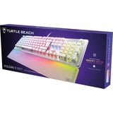Turtle Beach Vulcan II Max tastatur Spil USB Tysk Hvid, Gaming-tastatur Hvid/gennemsigtig, DE-layout, TITAN II Optisk Rød, Fuld størrelse (100 %), Ledningsført, USB, Optomekanisk nøglekontakt, RGB LED, Hvid