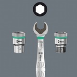 Wera Møtrik-magnetliste C Imperial 1 Sæt med topnøgleindsatser 1/2", tommer Sort/Grøn