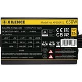 Xilence Gaming GOLD 650W, PC strømforsyning Sort
