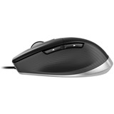 3DConnexion CadMouse Pro mus Højre hånd USB Type-A Optisk Sort/Sølv, Højre hånd, Optisk, USB Type-A, Sort