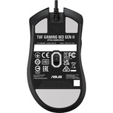 ASUS TUF Gaming M3 Gen II mus Spil Højre hånd USB Type-C Optisk 8000 dpi, Gaming mus Sort, Højre hånd, Optisk, USB Type-C, 8000 dpi, Sort