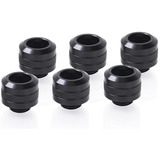 Alphacool Eiszapfen PRO 13mm HardTube Fitting G1/4 - Deep Black, Forbindelse Sort
