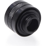 Alphacool Eiszapfen PRO 13mm HardTube Fitting G1/4 - Deep Black, Forbindelse Sort