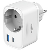 Ansmann USB-oplader Home Socket HS220 / 3 A / 20 W / 2 Porte Hvid